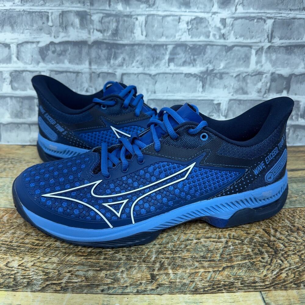 Mizuno Wave Exceed Tour 5 Blue Tennis Shoes Mens Size 8.5